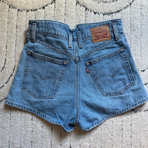 Levi's Blue High-Waisted Women Shorts - Picture 2 of 2